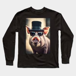 Funny pig Long Sleeve T-Shirt